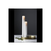 LED Stumpenkerze 30cm flackernd – Kerze mit Timer Batterie warmweiß M-TWINKLE