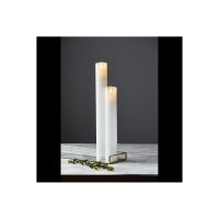 LED Stumpenkerze 30cm flackernd – Kerze mit Timer Batterie warmweiß M-TWINKLE