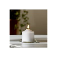 LED STUMPENKERZE FLAMME weiß 9,5cm
