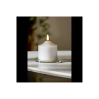 LED STUMPENKERZE FLAMME weiß 9,5cm