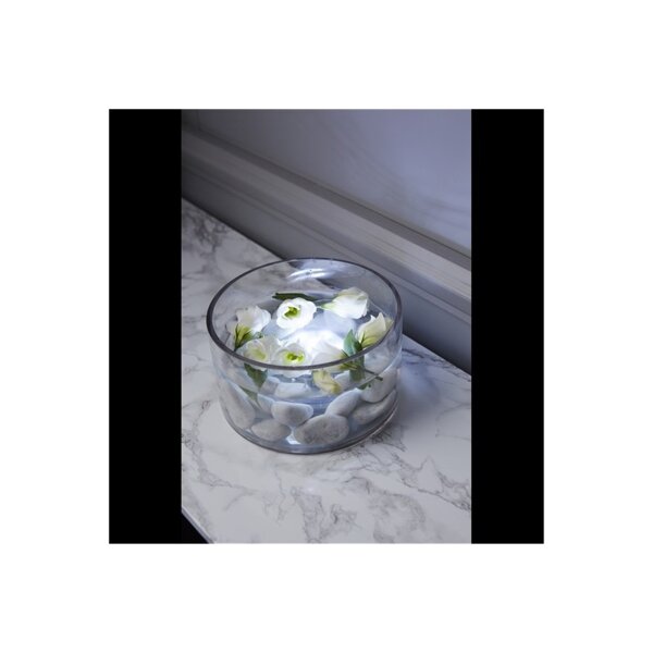 LED Wasserlicht Puck warmweiß – wasserdichter LED Lichtpuck IP68 mit Fernbedienung für Pool & Teich