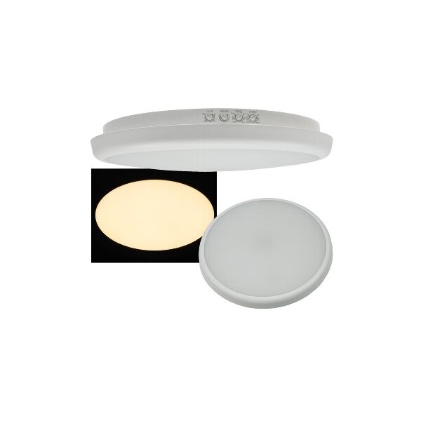 LED Deckenleuchte "SALAO 16 WW" IP54, 16W, 1500lm, 3000K, HF-Bewegungsm.