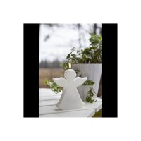 LED Engelskerze Weiß – Flamme-Optik, Timer, Außen & Innen