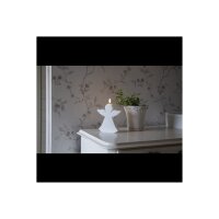 LED Engelskerze Weiß – Flamme-Optik, Timer, Außen & Innen