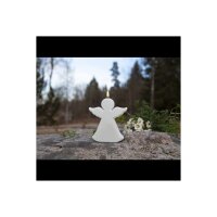 LED Engelskerze Weiß – Flamme-Optik, Timer, Außen & Innen