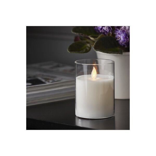 LED Stumpenkerze M-TWINKLE 10 + 15cm