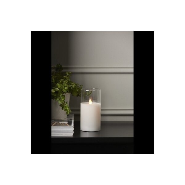 LED Stumpenkerze M-TWINKLE 10 + 12,5cm