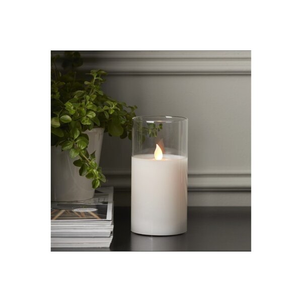 LED Stumpenkerze M-TWINKLE 15cm