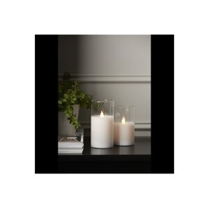 LED Stumpenkerze M-TWINKLE 15cm