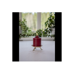 LED STUMPENKERZE FLAMME Rot 12cm