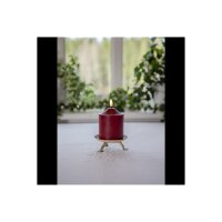 LED STUMPENKERZE FLAMME Rot 12cm