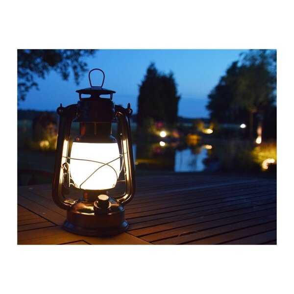 LED Akku Camping Laterne "CT-Copper Pro" ØxH 12x23,5cm, USB-C, warmweiß, dimmbar