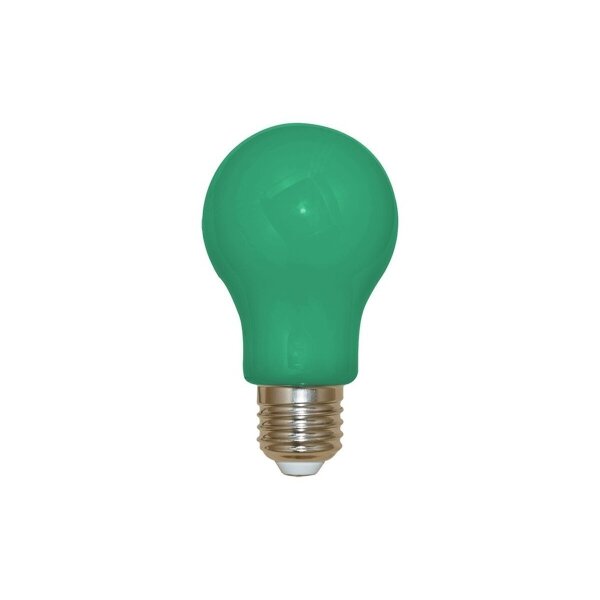 LEDmaxx A27GR36 A+, LED Leuchtmittel Glühbirne, Glas, 3 W, E27, grün, 10.8 x 6 x 6 cm [Energieklasse A+]