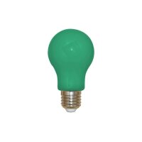 LEDmaxx A27GR36 A+, LED Leuchtmittel Glühbirne, Glas, 3 W, E27, grün, 10.8 x 6 x 6 cm [Energieklasse A+]