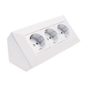 ChiliTec Steckdosenblock Unterbausteckdose 3-fach 250V...