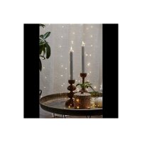 LED LEUCHTERKERZE X2 FLAMME weiß 24,5cm hoch