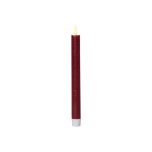 4er Set LED LEUCHTERKERZE X2 FLAMME rot