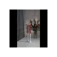 4er Set LED LEUCHTERKERZE X2 FLAMME rot