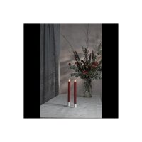 4er Set LED LEUCHTERKERZE X2 FLAMME rot