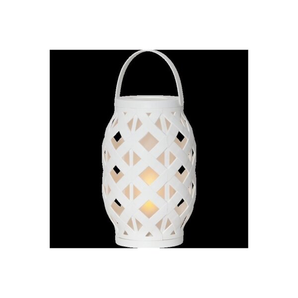 LATERNE FLAME LANTERN weiß 23cm