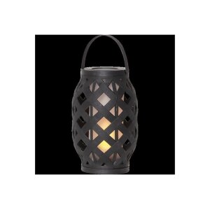 2er Set LATERNE FLAME LANTERN 16 & 23cm hoch