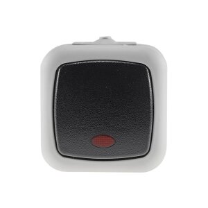 Feuchtraum Serien-Schalter mit Kontroll Lampe IP44...