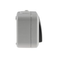 Feuchtraum Serien-Schalter mit Kontroll Lampe IP44 Aufputz 250V 10A Grau