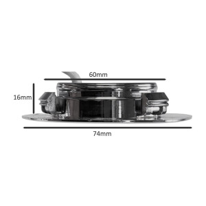 EBL-HV65si LED-Einbauleuchte 150 lm 4000 K | Ø 60 mm Silber