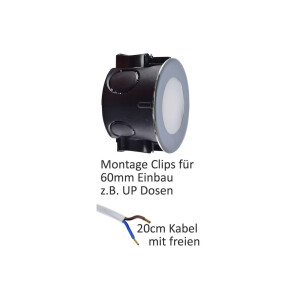 EBL-HV65si LED-Einbauleuchte 150 lm 4000 K | Ø 60 mm Silber