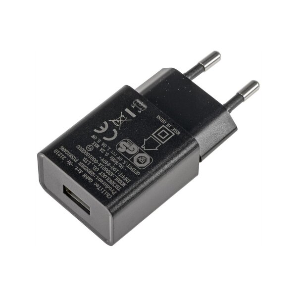 CTN-0510 USB-Netzteil 5V/1A – 5W Ladegerät, Schwarz