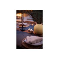 2er Set LED Stumpenkerzen FLAMME SWIRL Beige