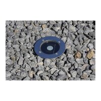 Solar Bodenstrahler „CTB-R“ – rund Ø 12?cm, Edelstahl, IP44, 600?mAh Akku, trittfest