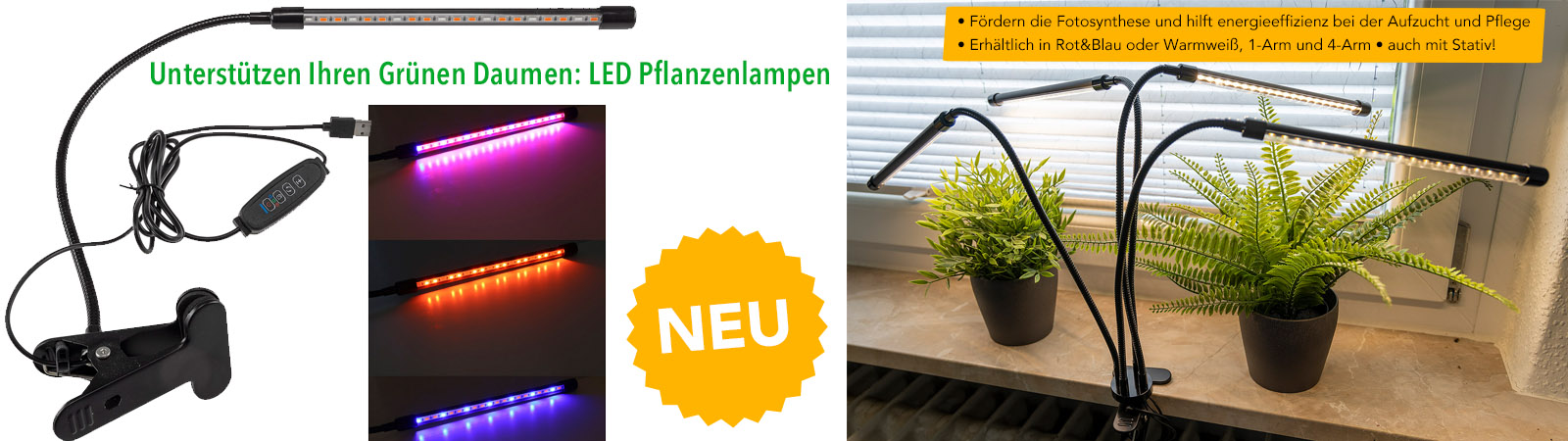 LED-Pflanzenlampen & Zubehör