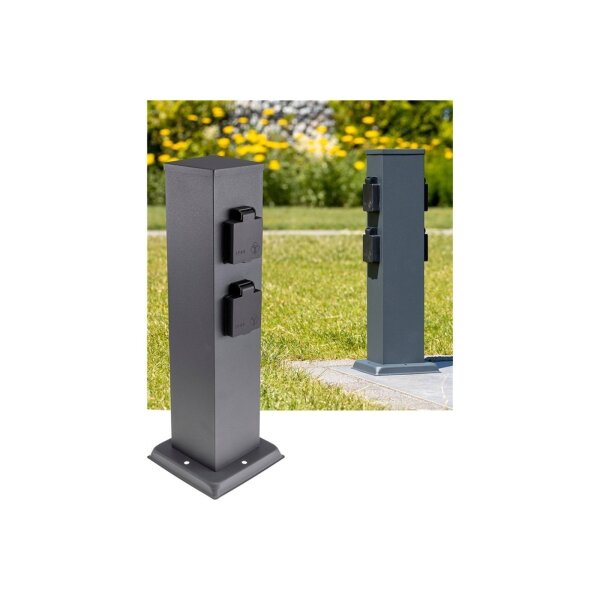 Säule mit 4-fach Steckdose